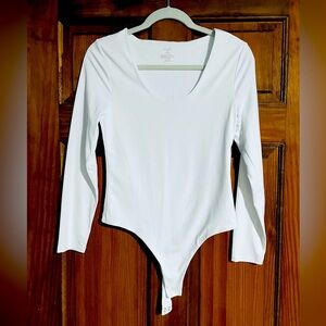 Long sleeve scoop neck bodysuit